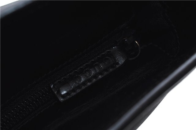 Authentic GUCCI Vintage Shoulder Tote Bag Nylon Leather Black 0562E