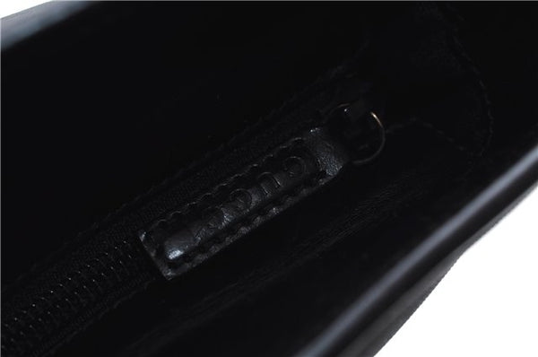 Authentic GUCCI Vintage Shoulder Tote Bag Nylon Leather Black 0562E