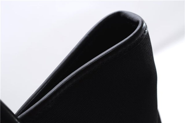 Authentic GUCCI Vintage Shoulder Tote Bag Nylon Leather Black 0562E