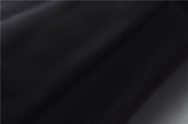 Authentic GUCCI Vintage Shoulder Tote Bag Nylon Leather Black 0562E