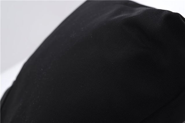 Authentic GUCCI Vintage Shoulder Tote Bag Nylon Leather Black 0562E