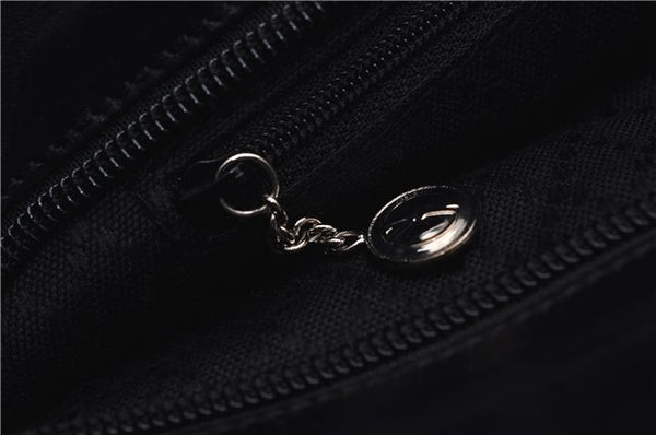 Authentic GUCCI Vintage Shoulder Tote Bag Nylon Leather Black 0562E