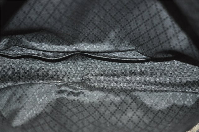 Authentic GUCCI Vintage Shoulder Tote Bag Nylon Leather Black 0562E