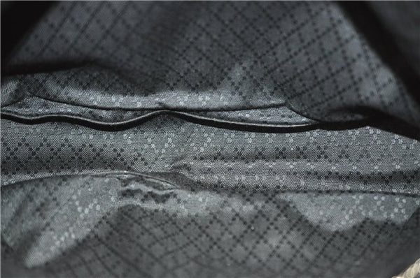 Authentic GUCCI Vintage Shoulder Tote Bag Nylon Leather Black 0562E