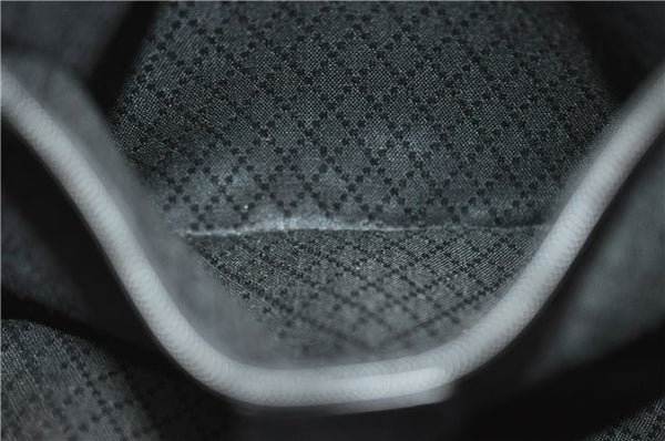 Authentic GUCCI Vintage Shoulder Tote Bag Nylon Leather Black 0562E