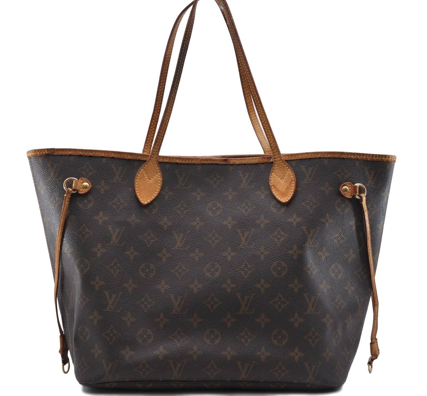 Authentic Louis Vuitton Monogram Neverfull MM Tote Bag M40156 LV 0563D