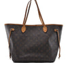 Authentic Louis Vuitton Monogram Neverfull MM Tote Bag M40156 LV 0563D