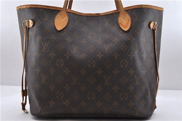 Authentic Louis Vuitton Monogram Neverfull MM Tote Bag M40156 LV 0563D
