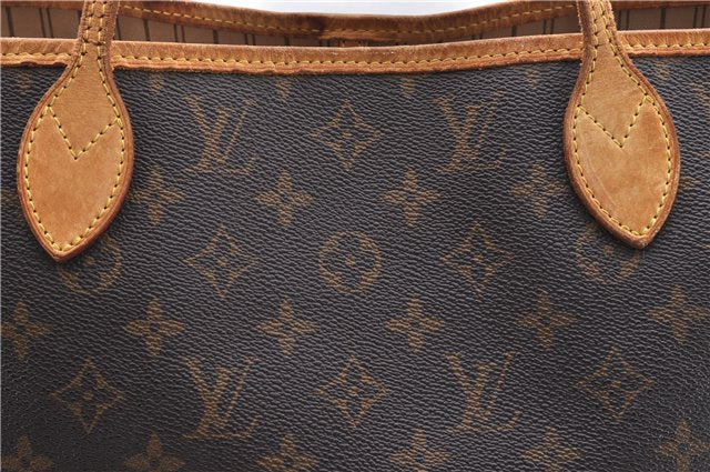 Authentic Louis Vuitton Monogram Neverfull MM Tote Bag M40156 LV 0563D