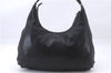 Authentic FENDI Vintage Shoulder Hand Bag Purse Leather Black 0563E