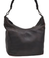 Authentic GUCCI Vintage Bamboo Shoulder Bag Purse Leather 0000531 Brown 0566E