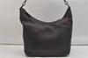 Authentic GUCCI Vintage Bamboo Shoulder Bag Purse Leather 0000531 Brown 0566E
