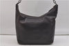 Authentic GUCCI Vintage Bamboo Shoulder Bag Purse Leather 0000531 Brown 0566E