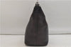 Authentic GUCCI Vintage Bamboo Shoulder Bag Purse Leather 0000531 Brown 0566E