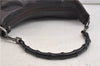 Authentic GUCCI Vintage Bamboo Shoulder Bag Purse Leather 0000531 Brown 0566E