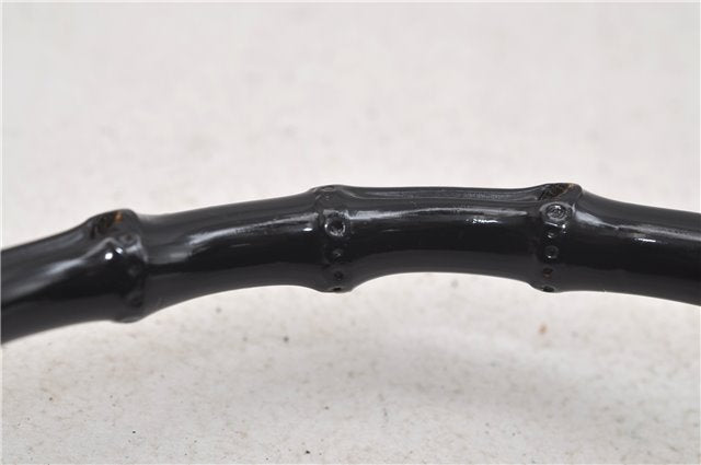 Authentic GUCCI Vintage Bamboo Shoulder Bag Purse Leather 0000531 Brown 0566E