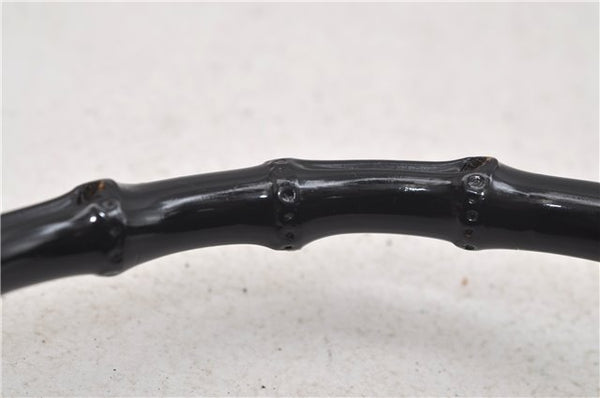 Authentic GUCCI Vintage Bamboo Shoulder Bag Purse Leather 0000531 Brown 0566E