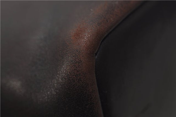 Authentic GUCCI Vintage Bamboo Shoulder Bag Purse Leather 0000531 Brown 0566E