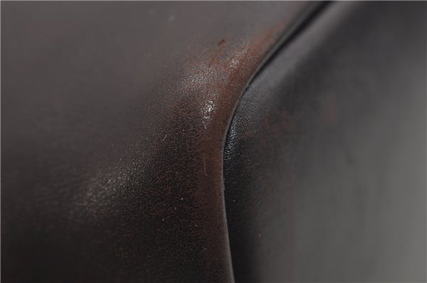 Authentic GUCCI Vintage Bamboo Shoulder Bag Purse Leather 0000531 Brown 0566E