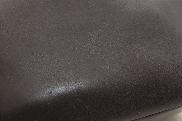 Authentic GUCCI Vintage Bamboo Shoulder Bag Purse Leather 0000531 Brown 0566E