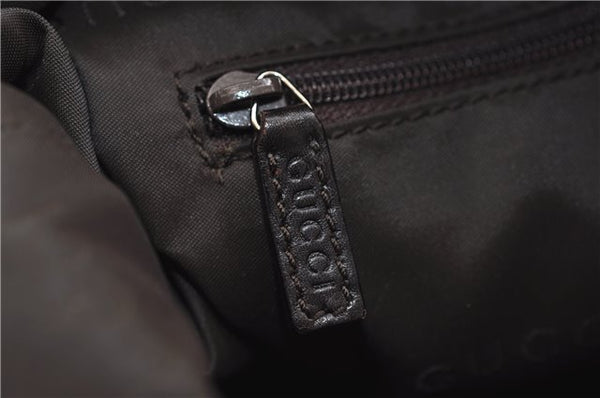 Authentic GUCCI Vintage Bamboo Shoulder Bag Purse Leather 0000531 Brown 0566E