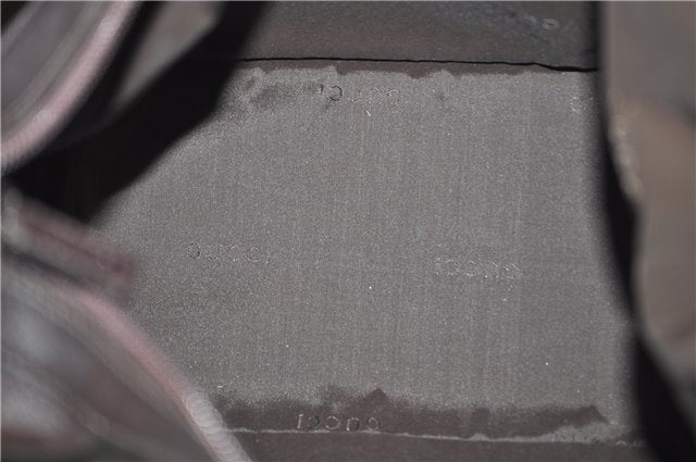 Authentic GUCCI Vintage Bamboo Shoulder Bag Purse Leather 0000531 Brown 0566E