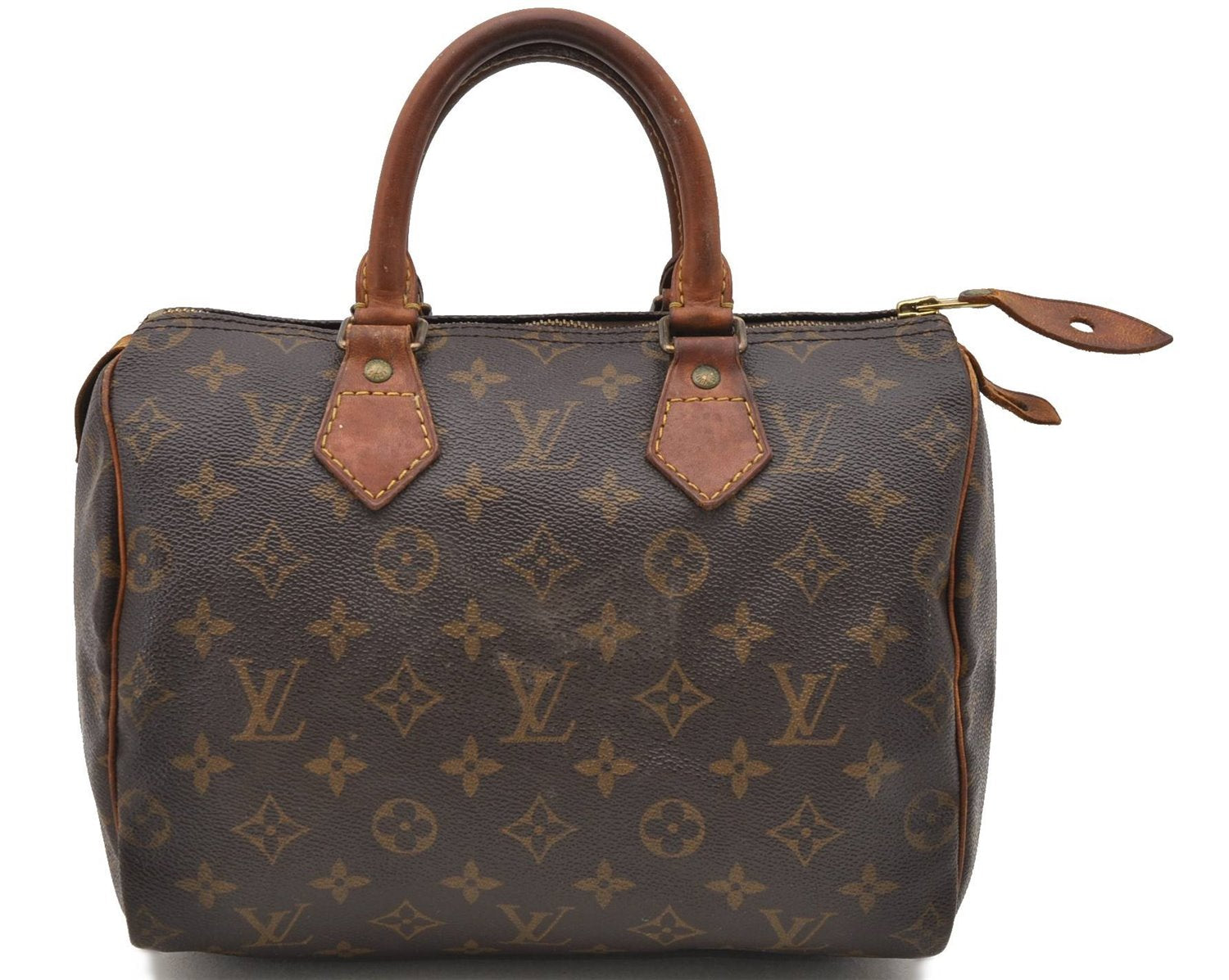 Authentic Louis Vuitton Monogram Speedy 25 Hand Bag M41528 LV 0567D