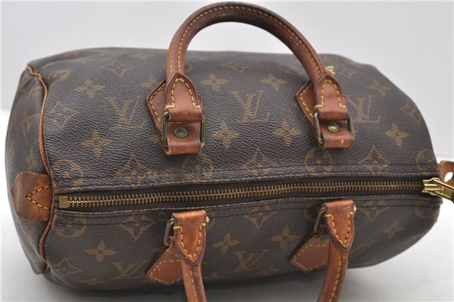 Authentic Louis Vuitton Monogram Speedy 25 Hand Bag M41528 LV 0567D