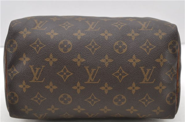 Authentic Louis Vuitton Monogram Speedy 25 Hand Bag M41528 LV 0567D