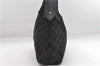 Authentic GUCCI Vintage Shoulder Hand Bag GG Canvas Leather 115867 Black 0567E