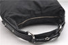 Authentic GUCCI Vintage Shoulder Hand Bag GG Canvas Leather 115867 Black 0567E