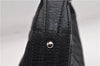Authentic GUCCI Vintage Shoulder Hand Bag GG Canvas Leather 115867 Black 0567E
