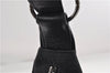Authentic GUCCI Vintage Shoulder Hand Bag GG Canvas Leather 115867 Black 0567E