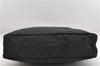 Authentic GUCCI Vintage Shoulder Hand Bag GG Canvas Leather 115867 Black 0567E
