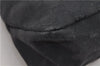 Authentic GUCCI Vintage Shoulder Hand Bag GG Canvas Leather 115867 Black 0567E
