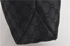 Authentic GUCCI Vintage Shoulder Hand Bag GG Canvas Leather 115867 Black 0567E