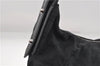 Authentic GUCCI Vintage Shoulder Hand Bag GG Canvas Leather 115867 Black 0567E