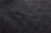 Authentic GUCCI Vintage Shoulder Hand Bag GG Canvas Leather 115867 Black 0567E
