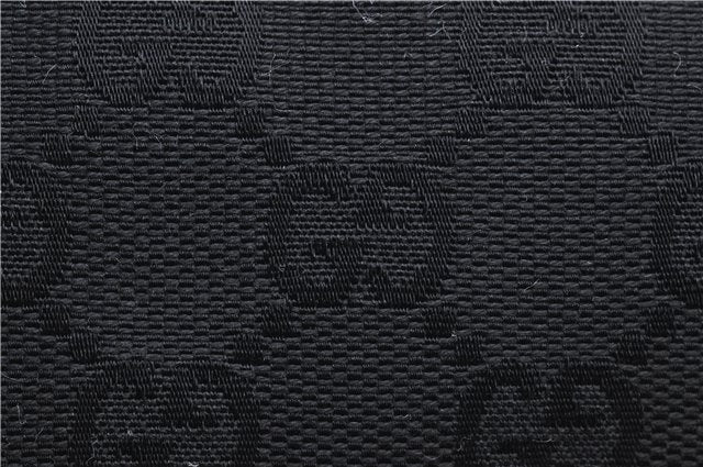 Authentic GUCCI Vintage Shoulder Hand Bag GG Canvas Leather 115867 Black 0567E