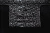 Authentic GUCCI Vintage Shoulder Hand Bag GG Canvas Leather 115867 Black 0567E