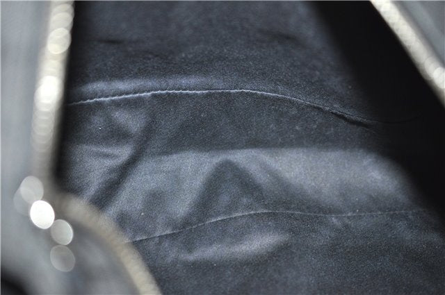 Authentic GUCCI Vintage Shoulder Hand Bag GG Canvas Leather 115867 Black 0567E