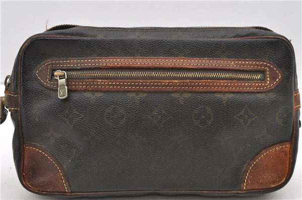 Auth Louis Vuitton Monogram Marly Dragonne GM Clutch Hand Bag M51825 LV 0569D