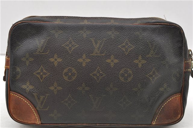 Auth Louis Vuitton Monogram Marly Dragonne GM Clutch Hand Bag M51825 LV 0569D