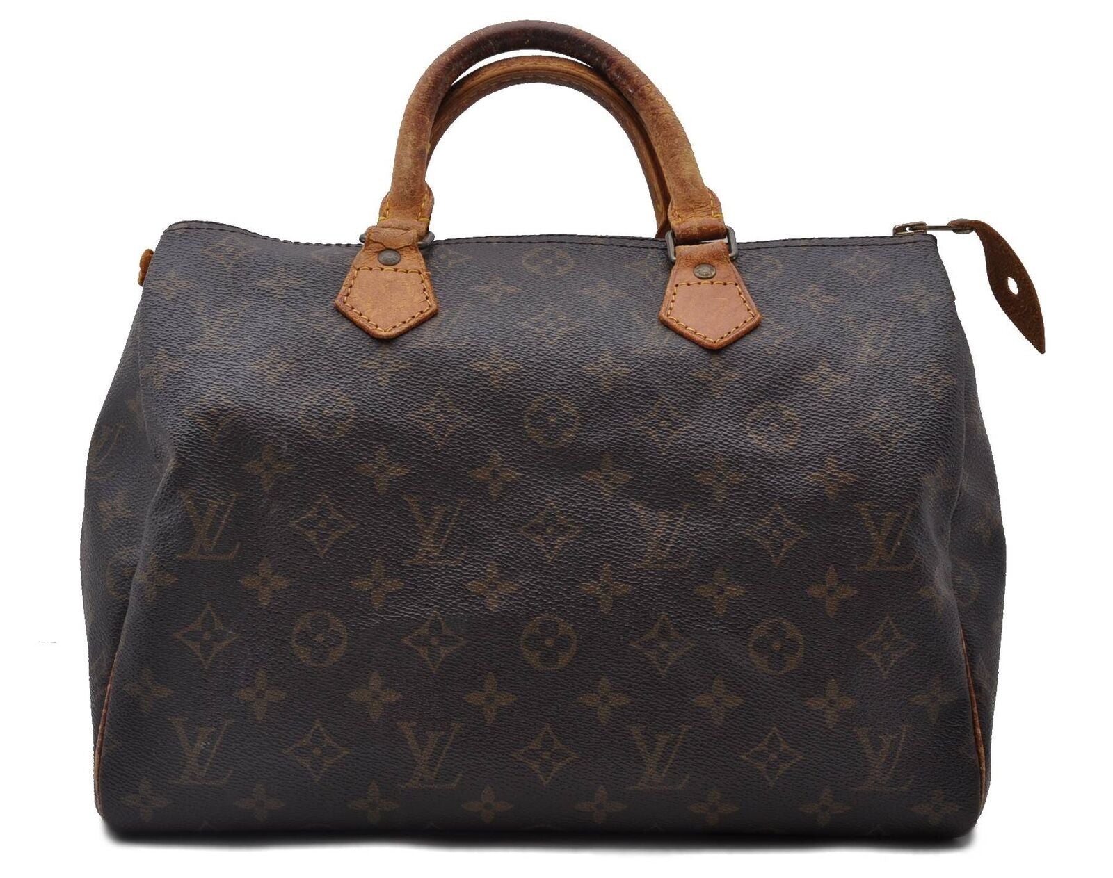 Authentic LOUIS VUITTON Monogram Speedy 30 Hand Bag M41526 LV 0570C