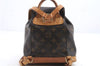 Authentic Louis Vuitton Monogram Montsouris PM Backpack M51137 LV 0570D