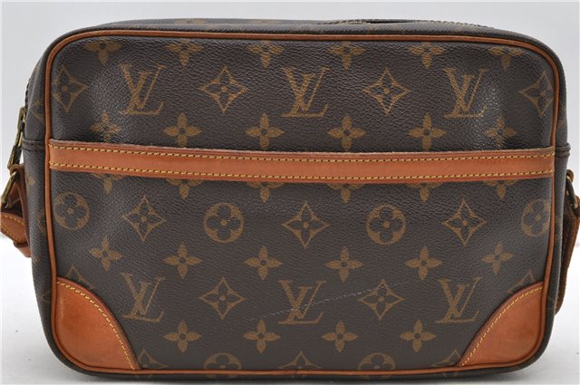 Auth Louis Vuitton Monogram Trocadero 27 Shoulder Cross Body Bag M51274 LV 0572D