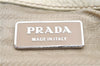 Authentic PRADA VIT DAINO Leather Shoulder Hand Bag B3601 Ivory 0574D