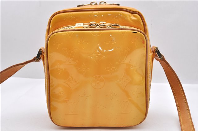 Auth Louis Vuitton Vernis Wooster Shoulder Cross Body Bag Yellow M91075 LV 0577D