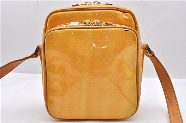 Auth Louis Vuitton Vernis Wooster Shoulder Cross Body Bag Yellow M91075 LV 0577D
