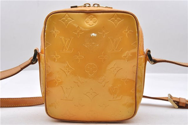 Auth Louis Vuitton Vernis Wooster Shoulder Cross Body Bag Yellow M91075 LV 0577D